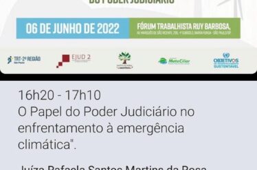 1ª Conferência sobre Emergência Climática e Justiça Climática do Poder Judiciário