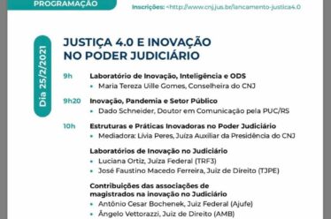 Lançamento do programa justiça 4.0