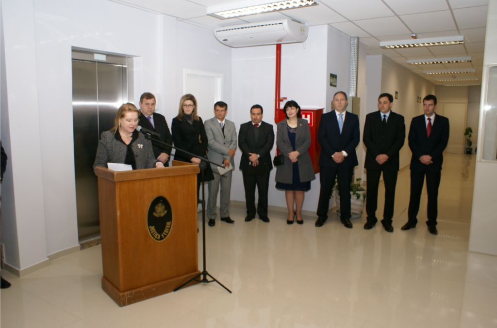 Cerimônia de inauguração da terceira (e atual) sede da Justiça Federal em Santa Cruz do Sul
